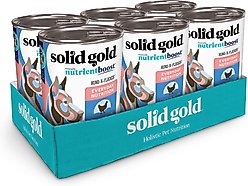 Solid Gold Nutrientboost Hund-n-Flocken Lamb + Chicken recipe with Healthy Whole Grain Wet Dog Food, 12.5-oz cans, case of 12 slide 2 of 9
