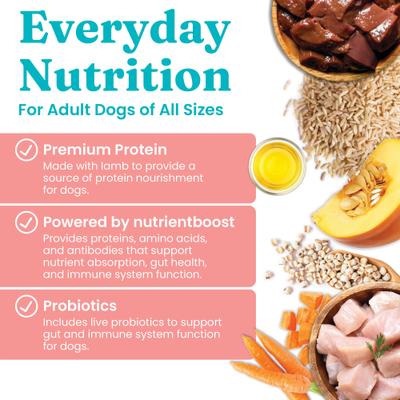 Show full view: Solid Gold Nutrientboost Hund-n-Flocken Lamb + Chicken recipe with Healthy Whole Grain Wet Dog Food, 12.5-oz cans, case of 12 slide 7 of 10