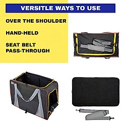 Travel Cat Collapsible Cat Carrier, Black slide 2 of 9