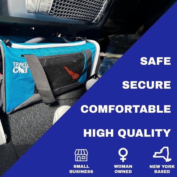 Show full view: Travel Cat Soft Cat Carrier, Blue slide 5 of 9