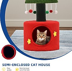 Yitahome 32-in Christmas Cat Tree & Condo slide 2 of 6