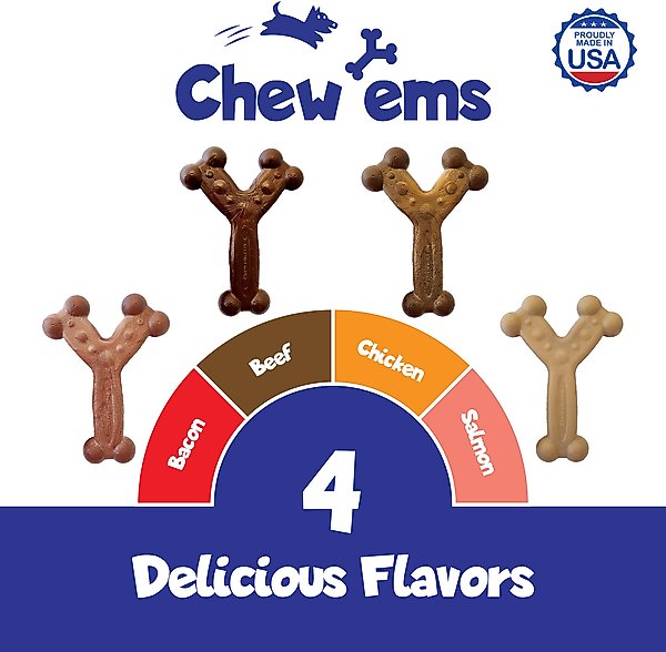 Show full view: Chew'ems Y Bone Dog Toy, Chicken, Small slide 4 of 7