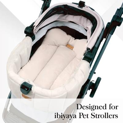 Show full view: Ibiyaya All-Season Dog Stroller Cushion Set, Earthy Brown, Medium slide 6 of 10