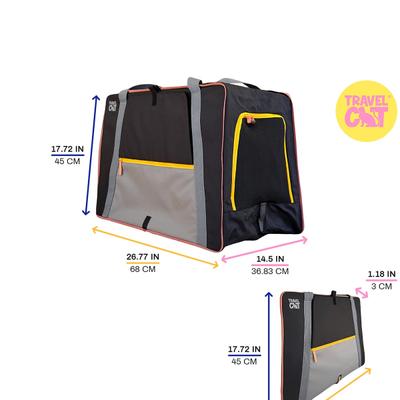 Show full view: Travel Cat Collapsible Cat Carrier, Black slide 9 of 10