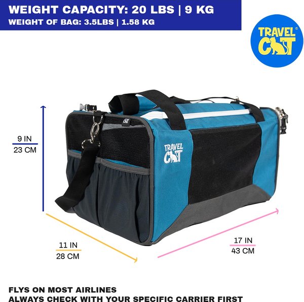 Show full view: Travel Cat Soft Cat Carrier, Blue slide 9 of 9