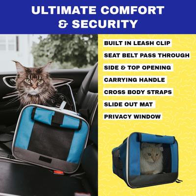 Show full view: Travel Cat Soft Cat Carrier, Blue slide 8 of 9
