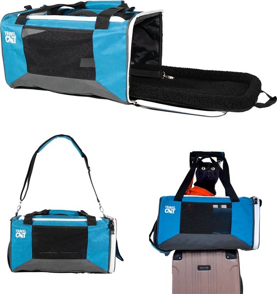 Show full view: Travel Cat Soft Cat Carrier, Blue slide 1 of 9