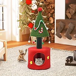 Yitahome 32-in Christmas Cat Tree & Condo