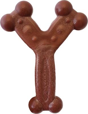 Show full view: Chew'ems Y Bone Dog Toy, Bacon, Small slide 2 of 7