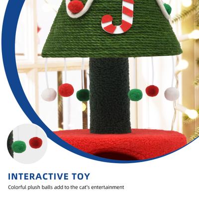 Show full view: Yitahome 32-in Christmas Cat Tree & Condo slide 3 of 7