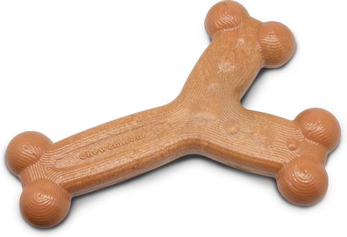 Show full view: Chew'ems Y Bone Dog Toy, Salmon, Large slide 3 of 9