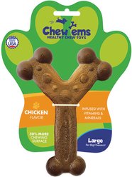 Chew'ems Y Bone Dog Toy, Chicken, Large