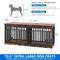 Show in main carousel: Yitahome Furniture Style Dog Crate, Rustic Brown, 71 inch slide 3 of 9