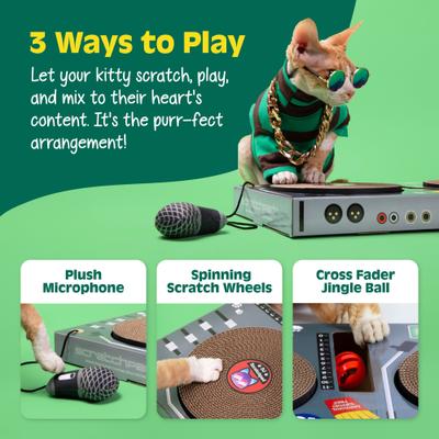 Show full view: Relatable DJ ScratchPad Cat Scratcher Toy slide 4 of 11