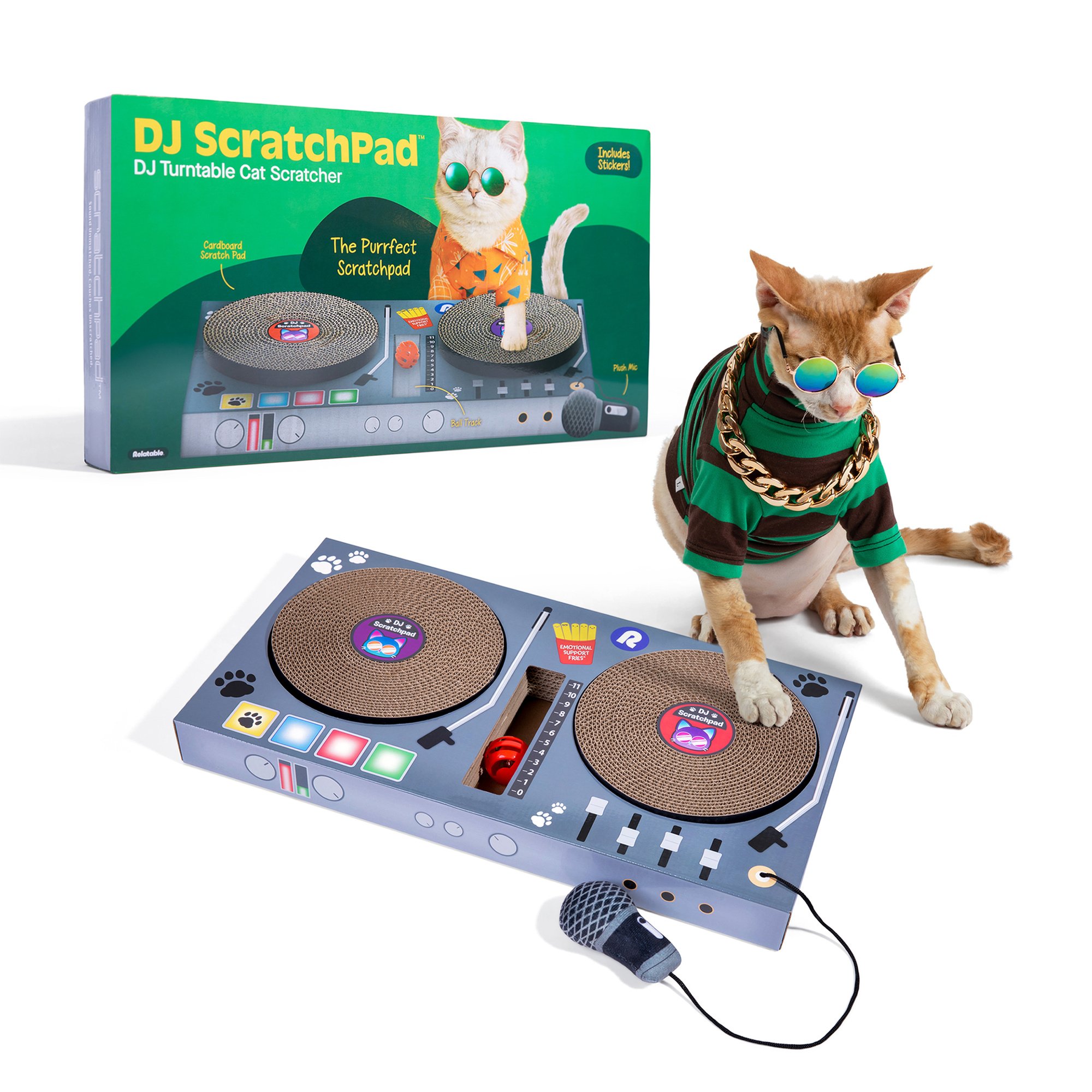 Product Reviews for RELATABLE DJ ScratchPad Cat Scratcher Toy