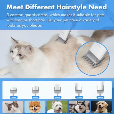 Show full view: Neakasa P2 Pro 5-in-1 Dog & Cat Grooming Vacuum Kit, Blue slide 7 of 10