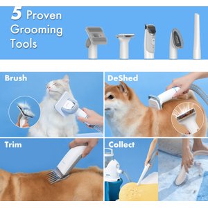 Neakasa P2 Pro 5-in-1 Dog & Cat Grooming Vacuum Kit, Blue