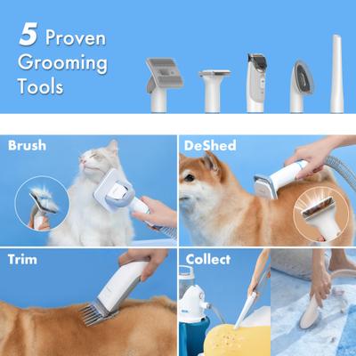Show full view: Neakasa P2 Pro 5-in-1 Dog & Cat Grooming Vacuum Kit, Blue slide 4 of 10