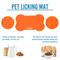 Show in main carousel: GOOPAWS Silicone Dog Lick Mat, Orange/Blue, 2 count slide 4 of 9