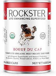 Rockster Boeuf Du Cap Complete Organic Beef Recipe Wet Dog Food, 12-oz can, case of 12