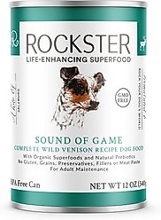 Rockster Sound of Game Wet Dog Food, 12-oz can, case of 12