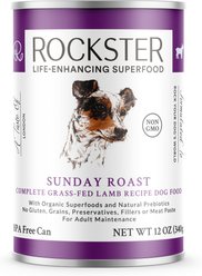 Rockster Sunday Roast Complete Lamb Recipe Wet Dog Food, 12-oz can, case of 12