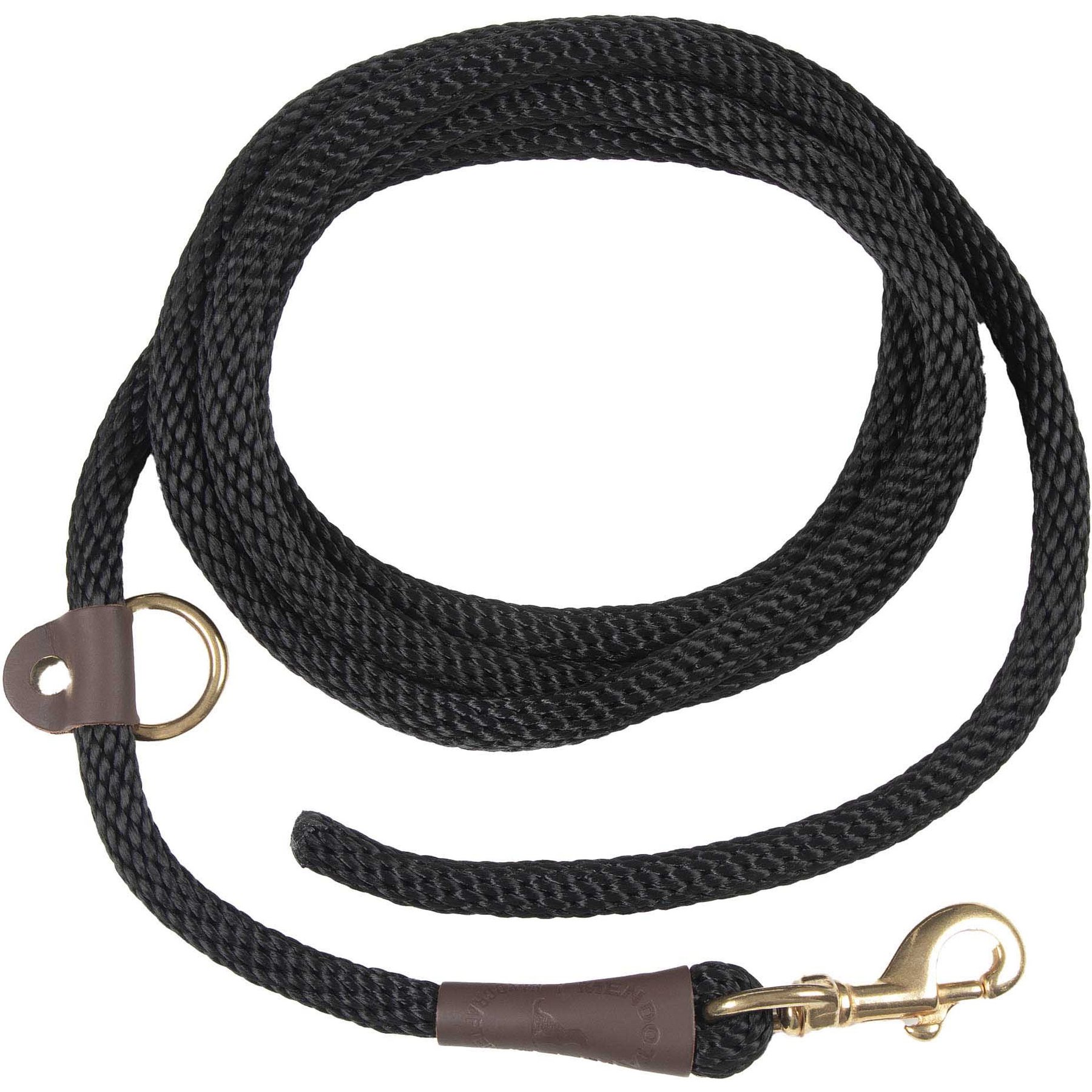 Mendota Pet EZ Trainer Dog Leash, Black, 8-ft long, 3/8-in wide