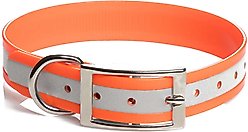 Mendota Pet DuraFlect Dog Collar, Orange, 14 to 19-in neck, 1-in wide