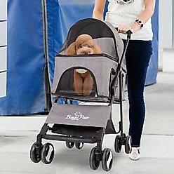 BingoPaw Dog & Cat Stroller, Grey