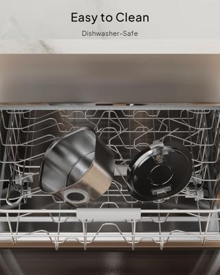 Show full view: PEKTACO Stainless Steel Cat Water Fountain with Big Level Window, 3 Filters & 3 Sponges, 3.2 liter slide 5 of 8