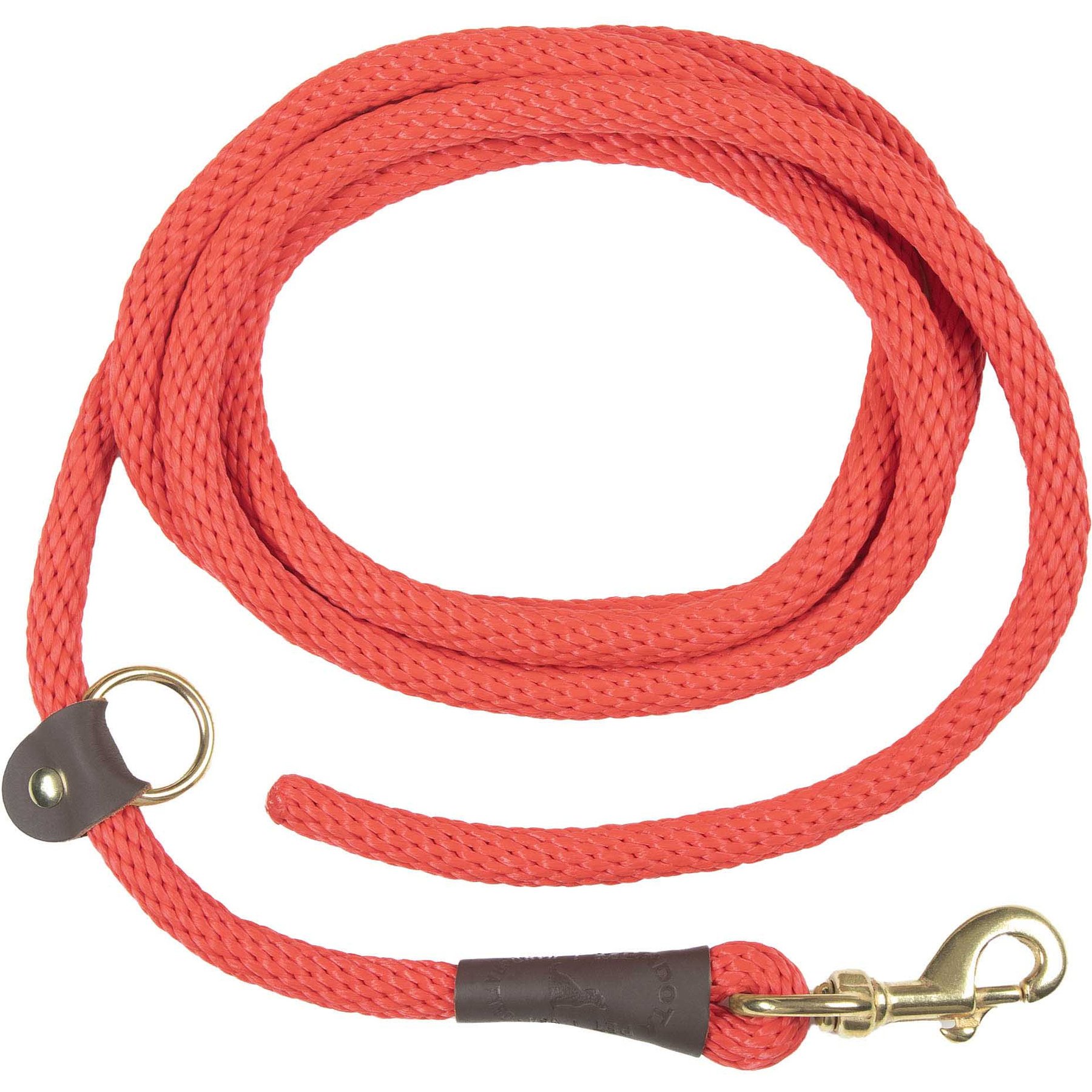 Mendota Pet EZ Trainer Dog Leash, Red, 8-ft long, 3/8-in wide