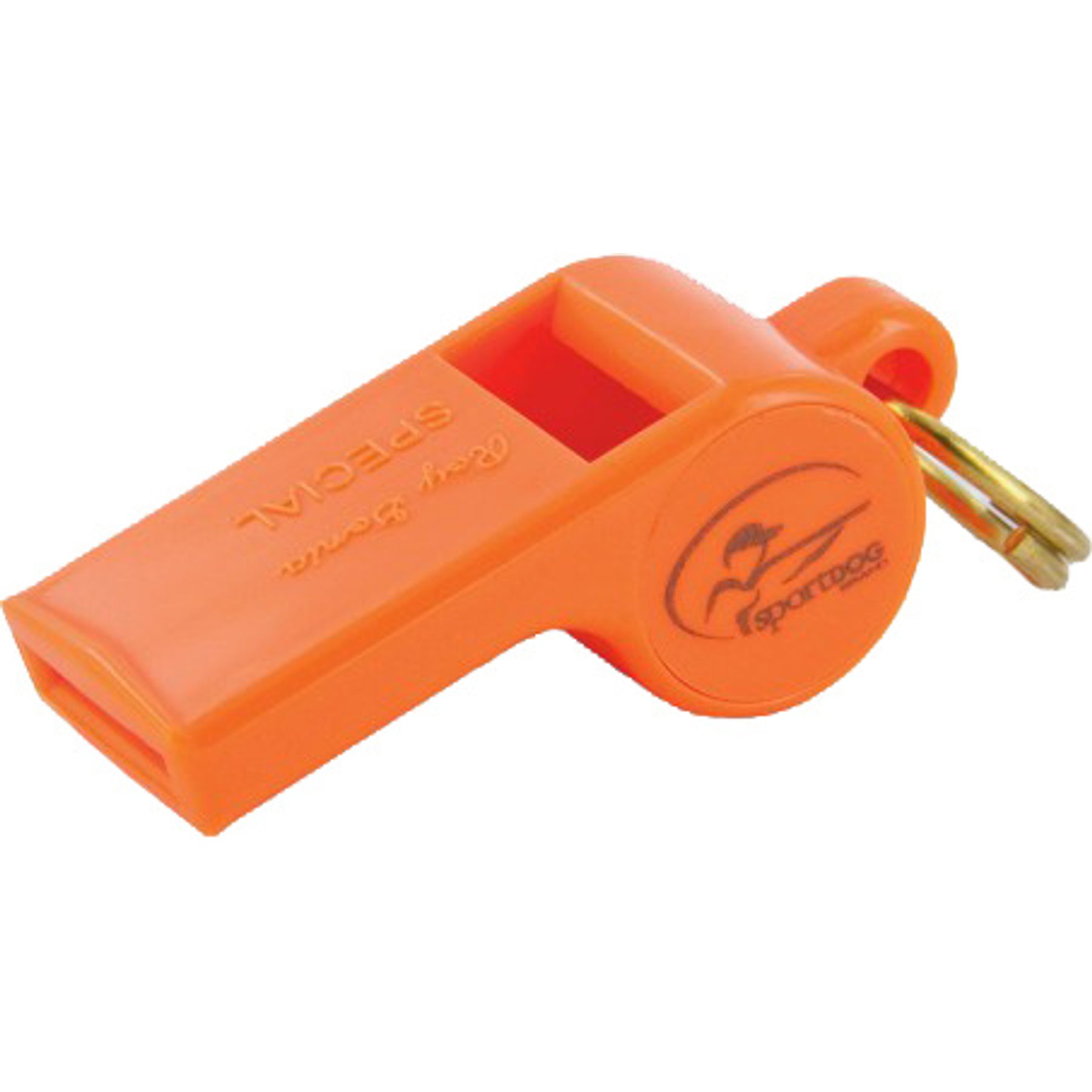 Mendota Pet Roy Gonia Dog Whistle with Pea, Orange