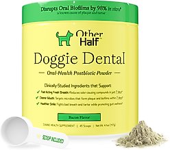 Other Half Bacon Flavor Dog Dental Supplement, 45 scoops