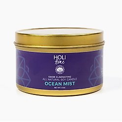 HOLI All Natural Soy Wax Pet Odor Elimination Candle, Ocean Mist, 12-oz