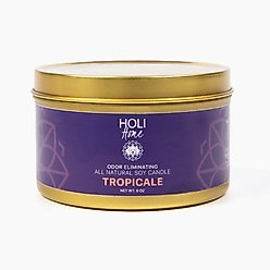 HOLI All Natural Soy Wax Pet Odor Elimination Candle, Tropicale, 12-oz