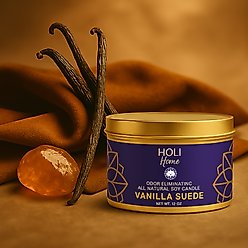 HOLI All Natural Soy Wax Pet Odor Elimination Candle, Vanilla Suede, 6-oz slide 2 of 5