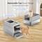 Show in main carousel: Aphyxen Stainless Steel Enclosed Cat Litter Box, Grey slide 7 of 10