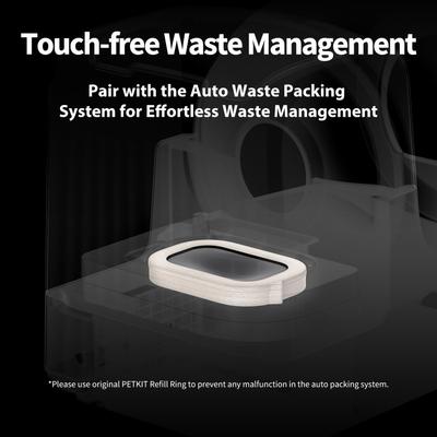 Show full view: PETKIT Purobot Ultra Automatic Cat Litter Box Bag Refill Ring, 3 count slide 3 of 9