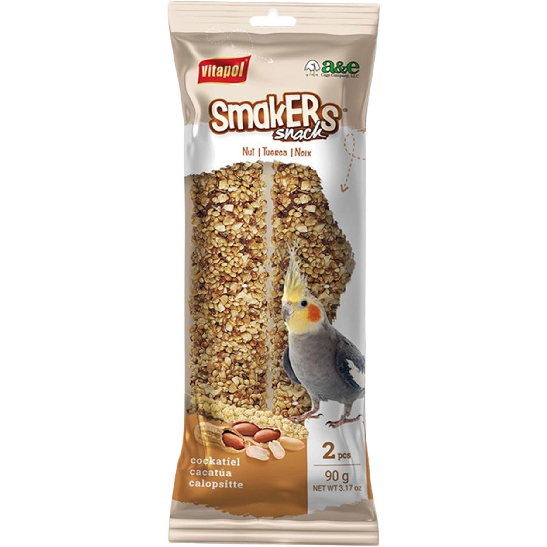 Bird Treats Vitakraft Crunch Sticks Parakeet Treat Honey, Egg