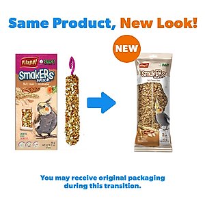 Vitapol by A&E Cage Company Cockatiel Brown Smakers Sticks Twin Pack Bird Treats