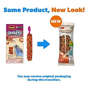 Vitapol by A&E Cage Company Parakeet Red Smakers Sticks Twin Pack Bird Treats