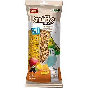 Vitapol by A&E Cage Company Parakeet Multi-Colored Smakers Sticks Triple Pack Bird Treats