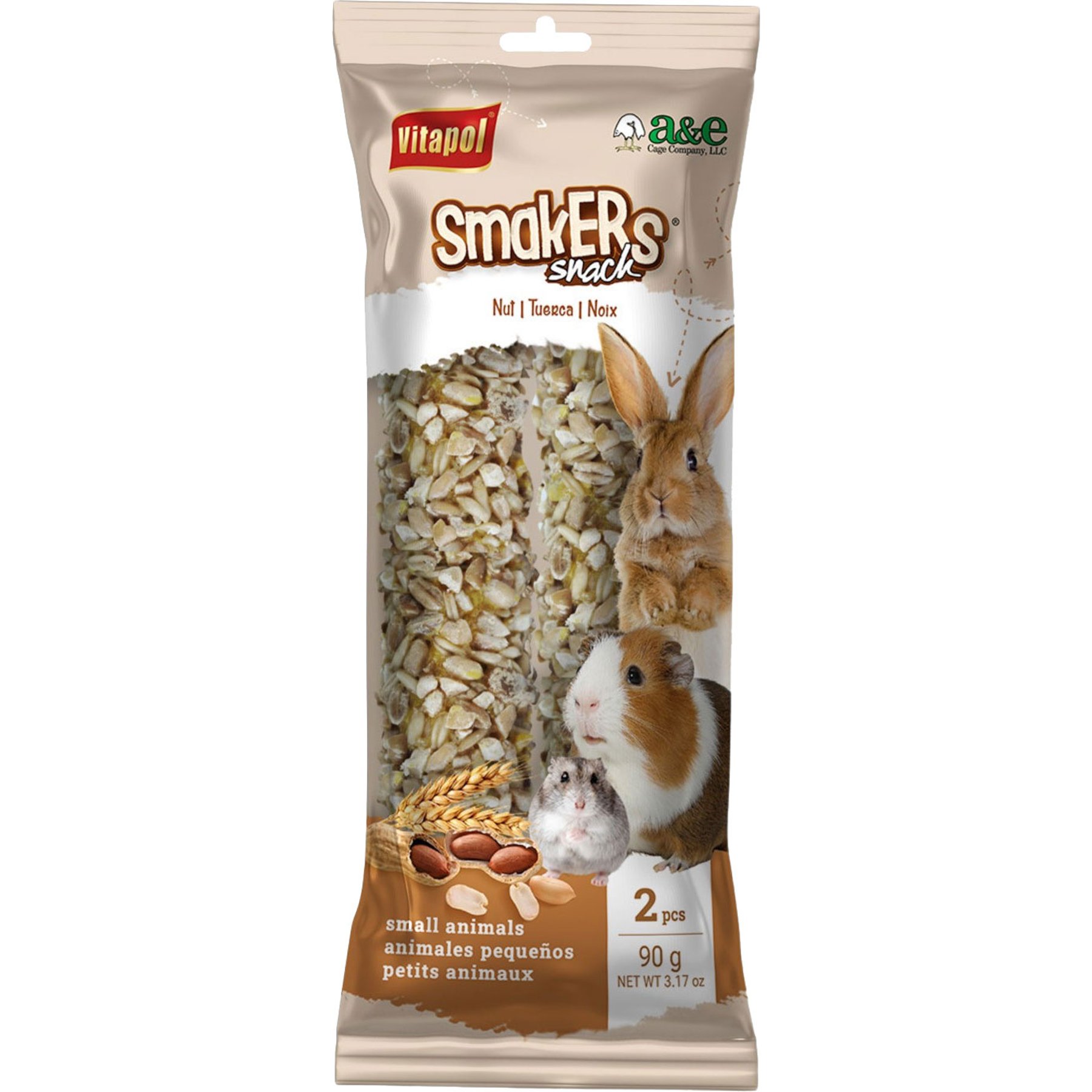 Vitapol by A&E Cage Company Small Animal Smakers Nut Treat Sticks