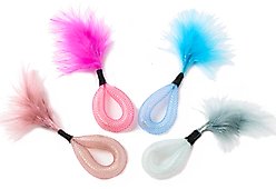 Fashion's Talk 12 Piece Rattle Fun Mesh Tubes & Bell Feather Cat Toys slide 2 of 5