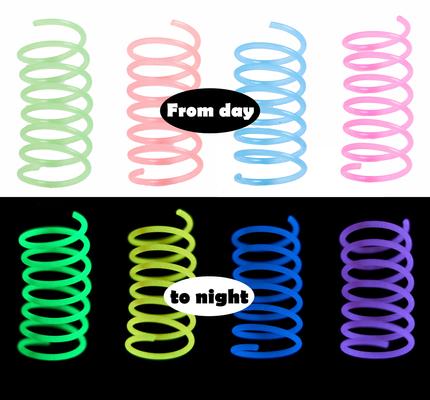 Show full view: Fashion's Talk 12 Piece Glow-In-The-Dark Colorful Jelly Springs Cat Toy slide 3 of 10