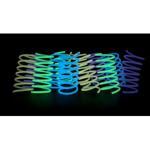 Fashion's Talk 12 Piece Glow-In-The-Dark Colorful Jelly Springs Cat Toy