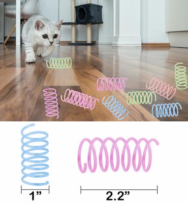 Show full view: Fashion's Talk 12 Piece Glow-In-The-Dark Colorful Jelly Springs Cat Toy slide 4 of 10