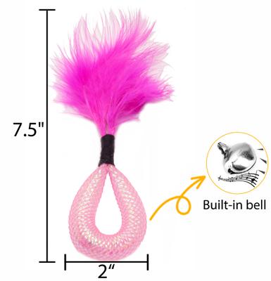 Show full view: Fashion's Talk 12 Piece Rattle Fun Mesh Tubes & Bell Feather Cat Toys slide 3 of 6