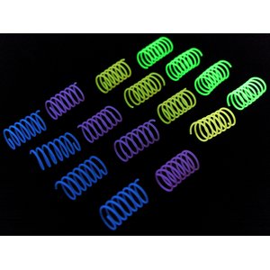 Fashion's Talk 12 Piece Glow-In-The-Dark Colorful Jelly Springs Cat Toy