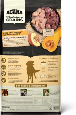 Show full view: ACANA Free-Run Poultry Wholesome Grains Dry Dog Food, 32-lb bag slide 3 of 14